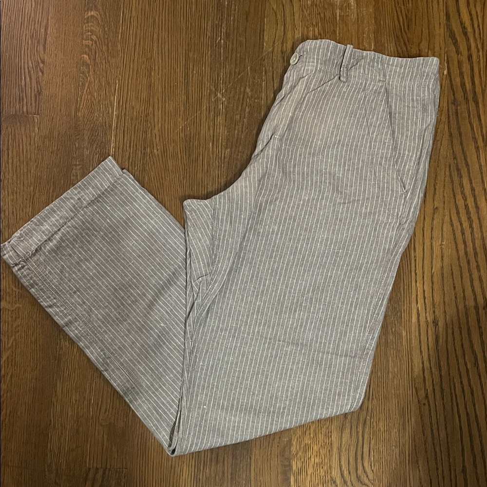 Banana Republic Gray Striped Women's Chinos